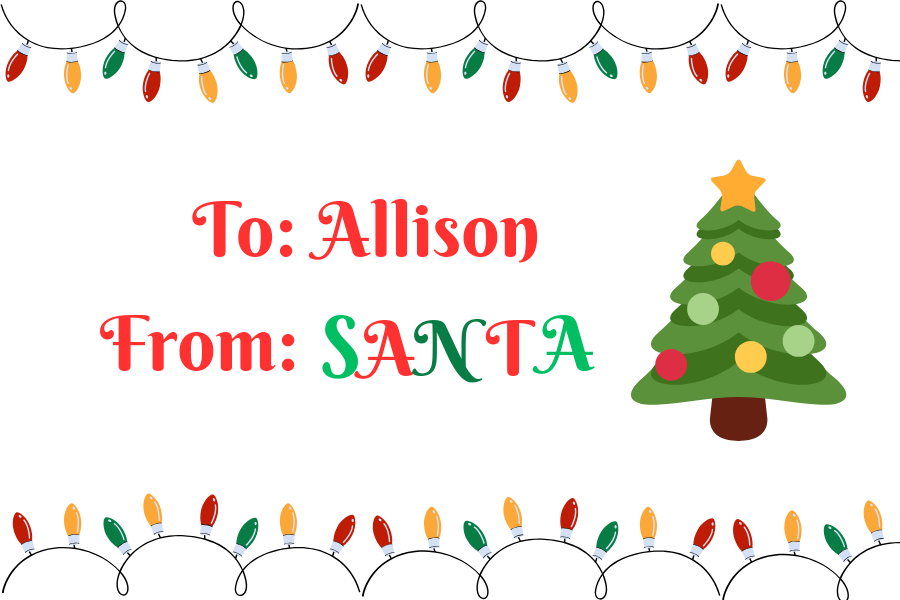 Personalized Christmas Bulb Stickers Set of 10