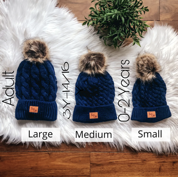 Knit Pom Beanies (Available to Order)