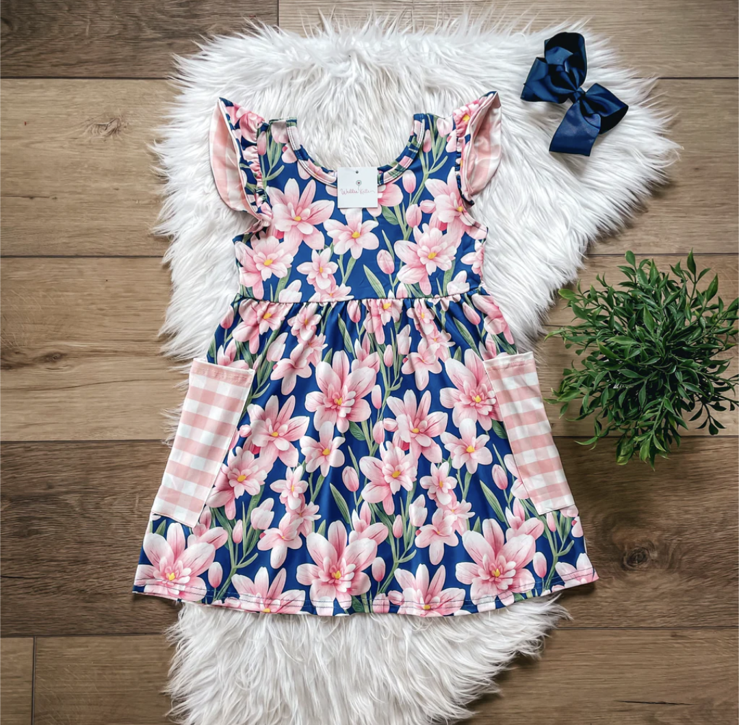 *PREORDER* Blooming Blossoms Large Pocket Dress