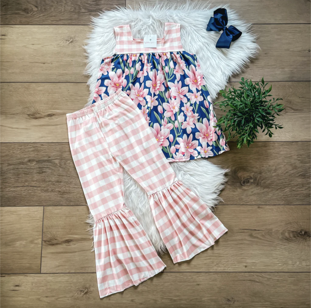 *PREORDER* Blooming Blossoms Bell Pants Set