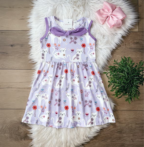 Purple Kittens Dress