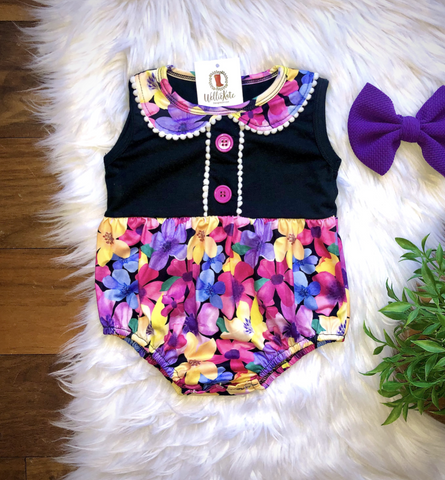 Bright Floral Infant Romper