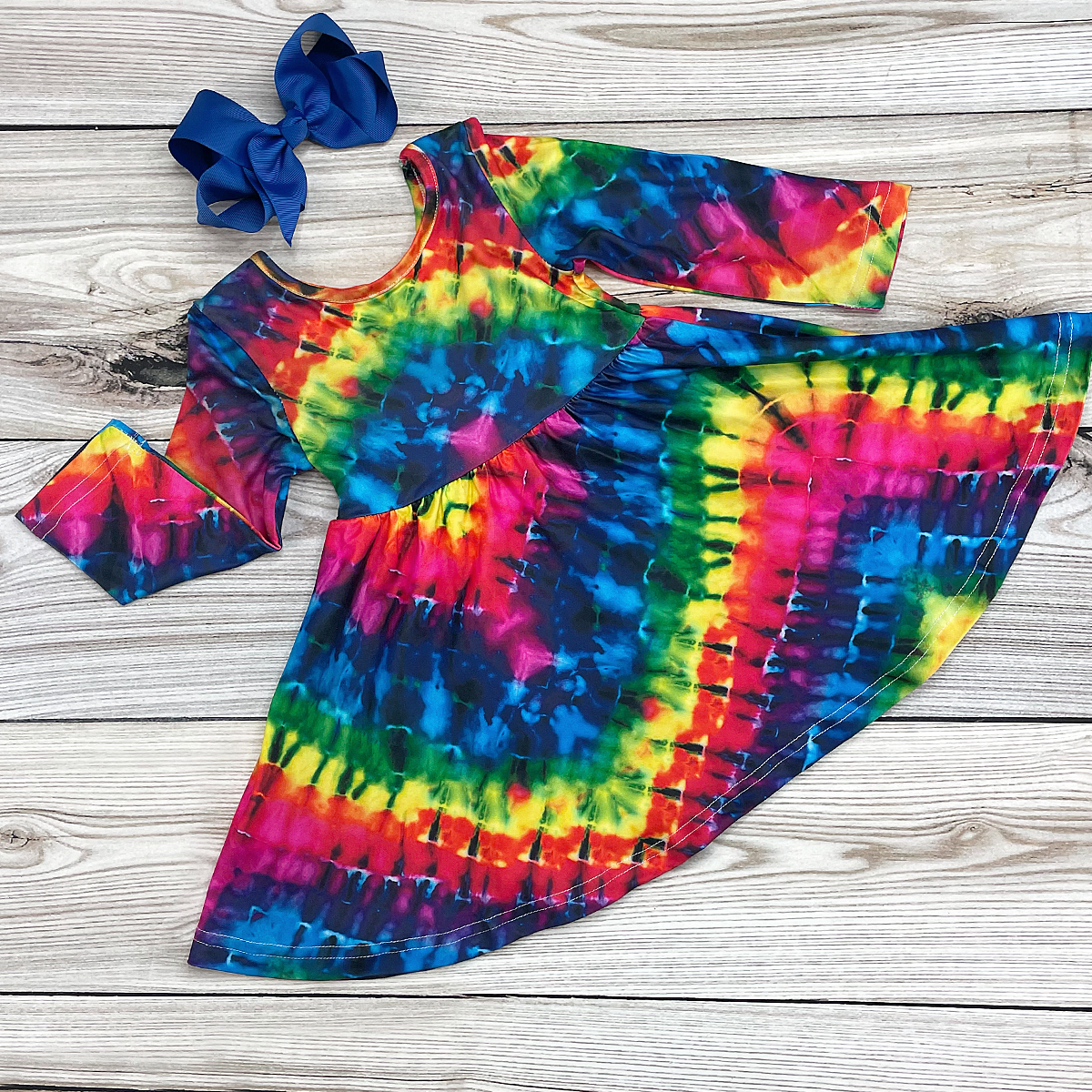 Tie Dye Twirl Dress